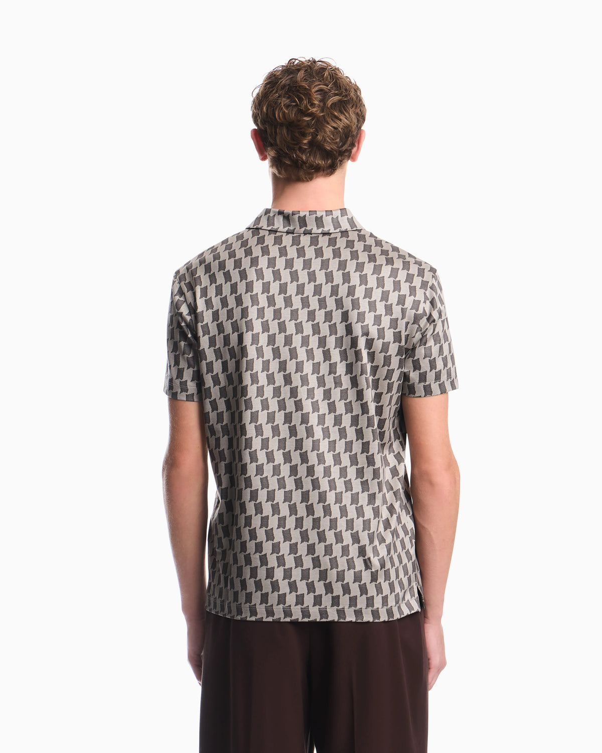 Polo in jacquard jersey lyocell blend Signature Capsule
