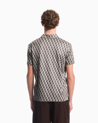 Polo in jacquard jersey lyocell blend Signature Capsule