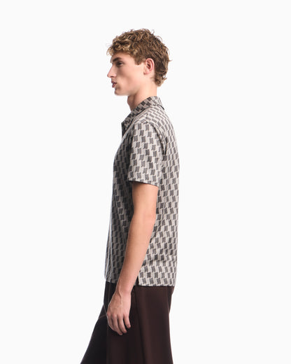 Polo in jacquard jersey lyocell blend Signature Capsule