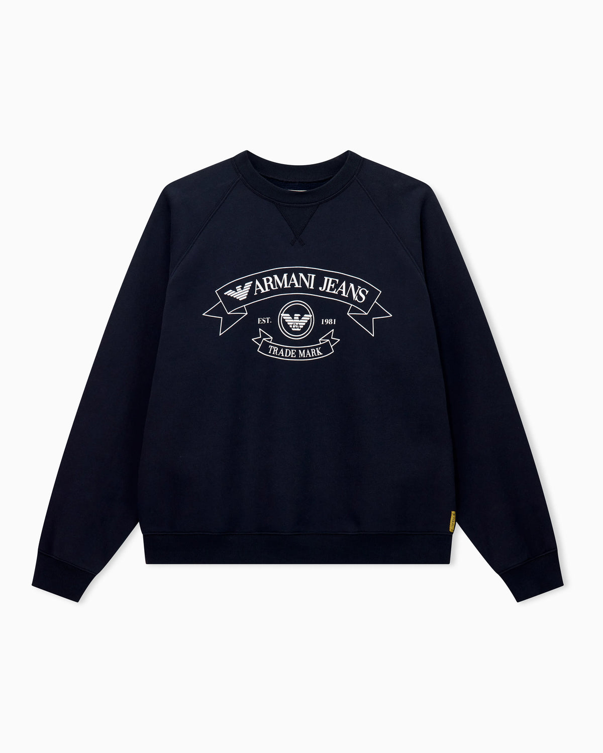 Armani jeans print jersey sweatshirt