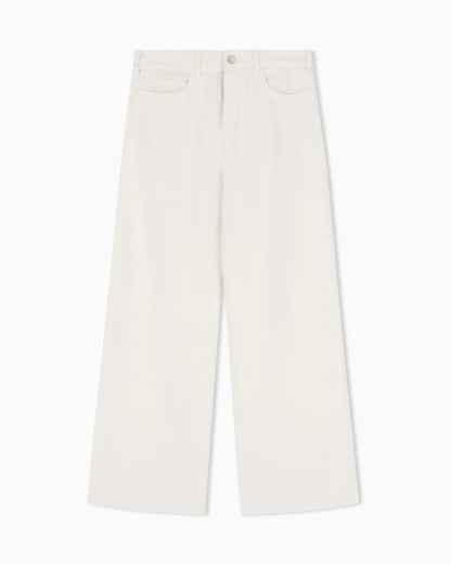 J33 regular-fit garment-dyed trousers in linen and Lyocell