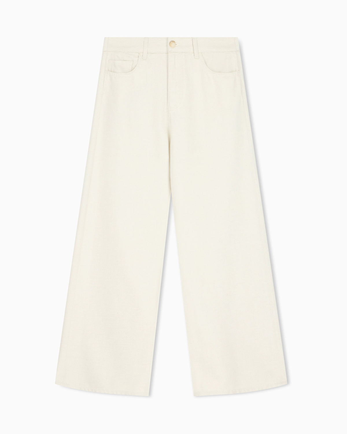Regular fit five-pocket pants in cotton and viscose drill
