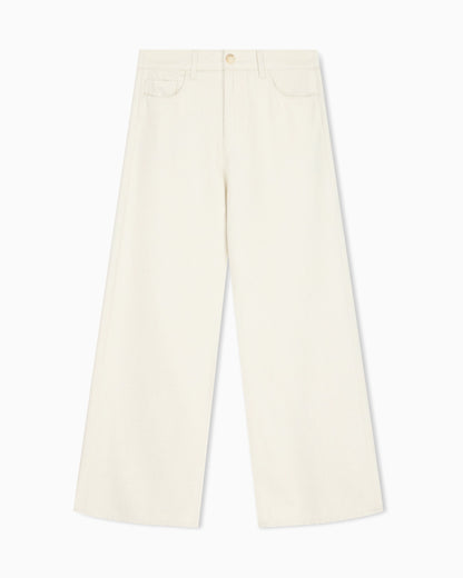 Regular fit five-pocket pants in cotton and viscose drill