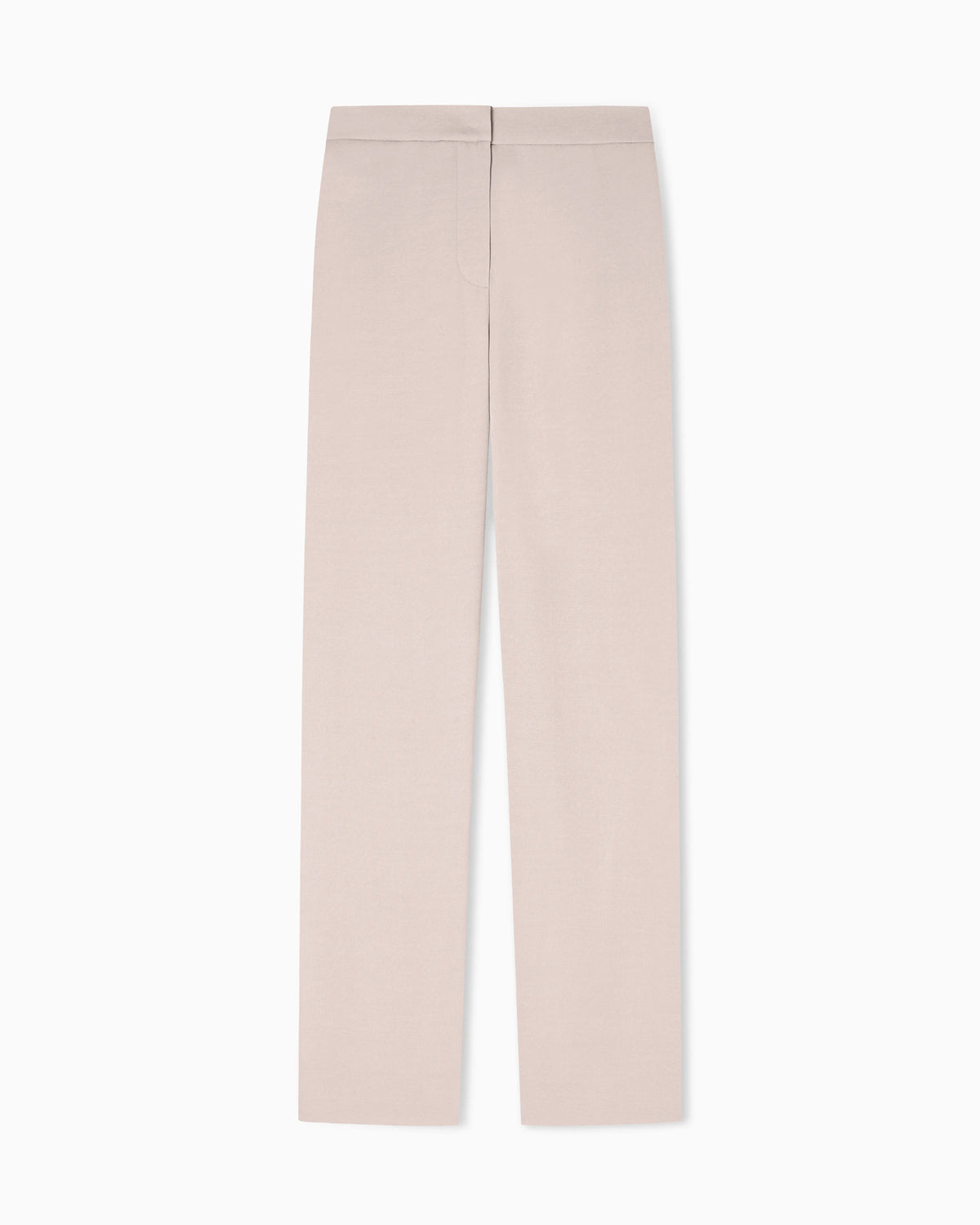 Washed twill trousers with side crease