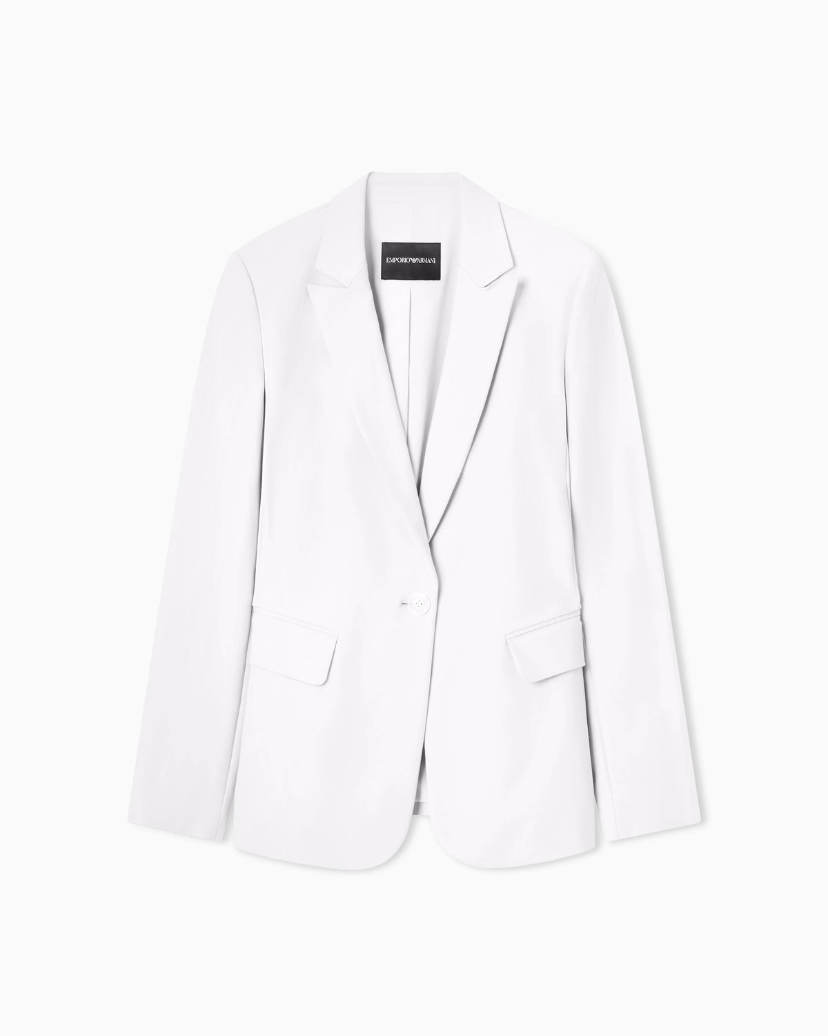US Exclusive compact stretch-cotton single-breasted jacket