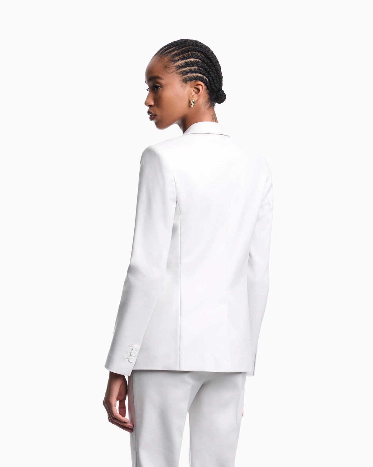 US Exclusive compact stretch-cotton single-breasted jacket