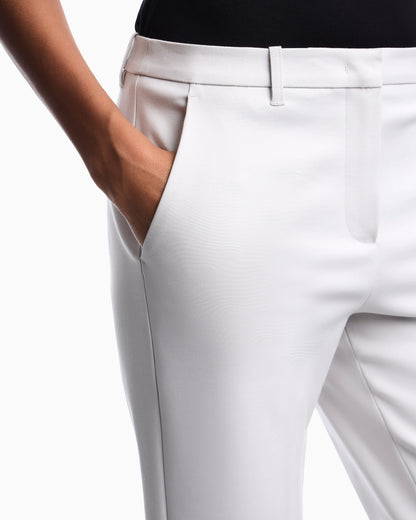 US Exclusive compact stretch cotton trousers