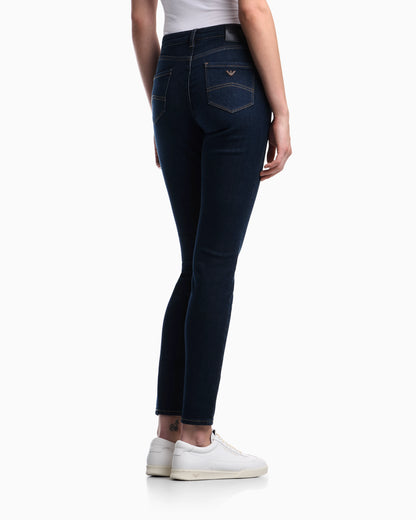 J20 worn-look, stretch-denim skinny jeans
