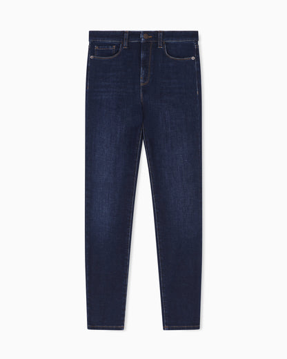 J20 worn-look, stretch-denim skinny jeans