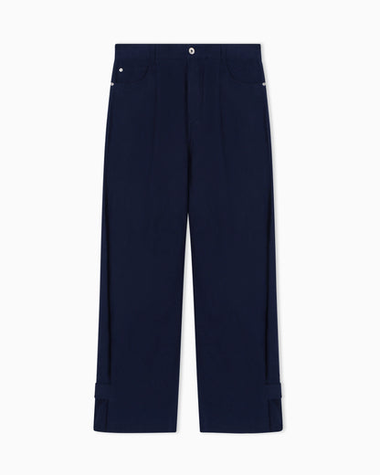 J4E relaxed-fit linen trousers