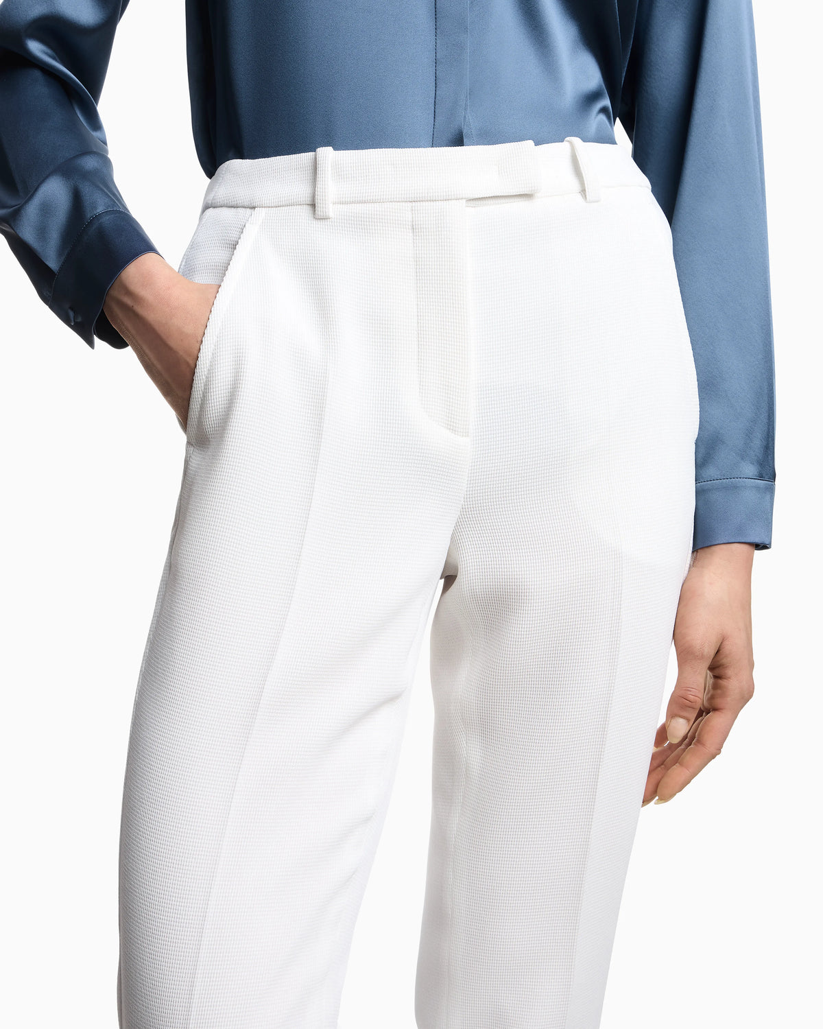 ASV waffle weave technical fabric trousers