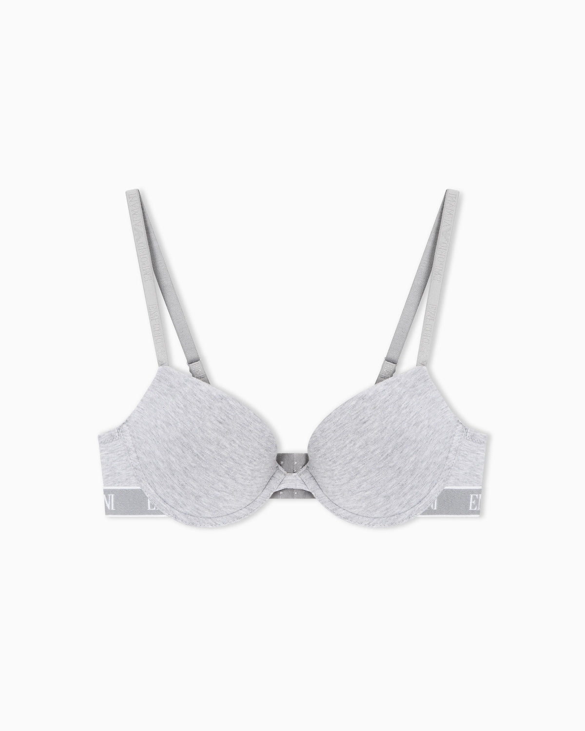 Iconic organic jersey push-up bra with logo underband