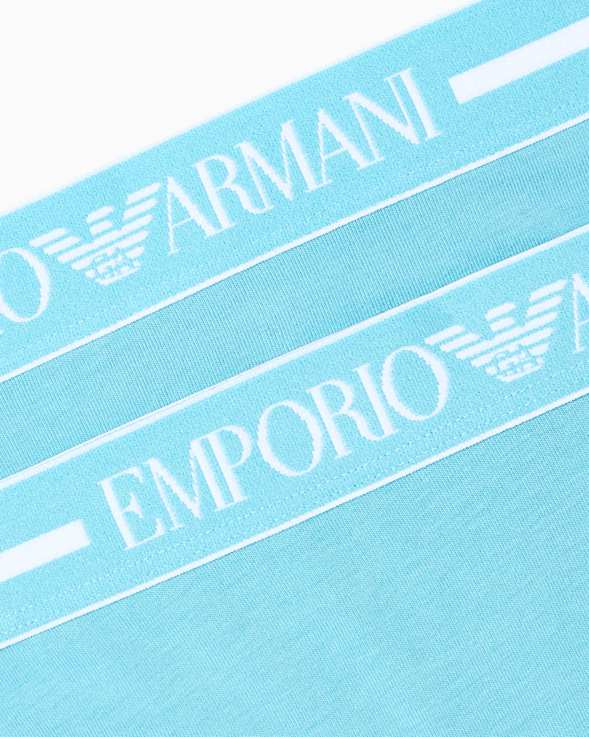 Two-pack of organic jersey briefs with logo waistband