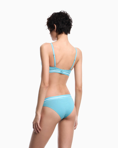 Two-pack of organic jersey briefs with logo waistband