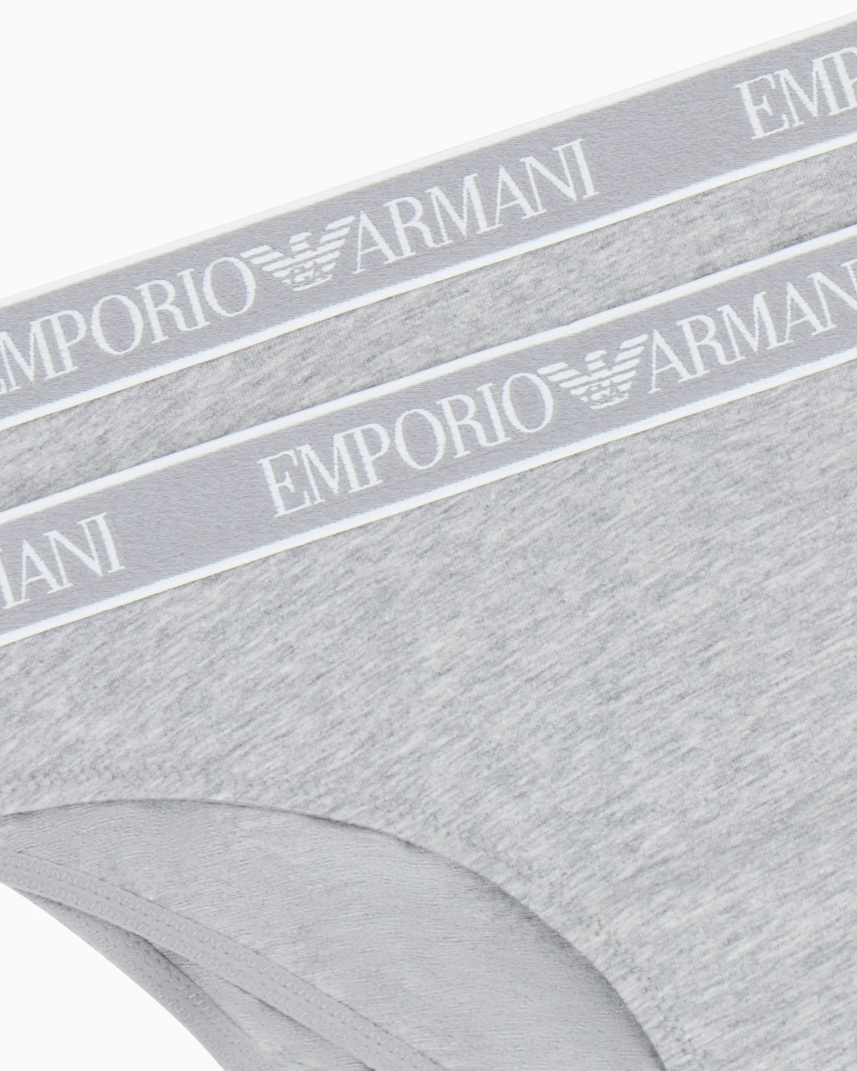 Two-pack of Iconic organic jersey briefs with logo waistband