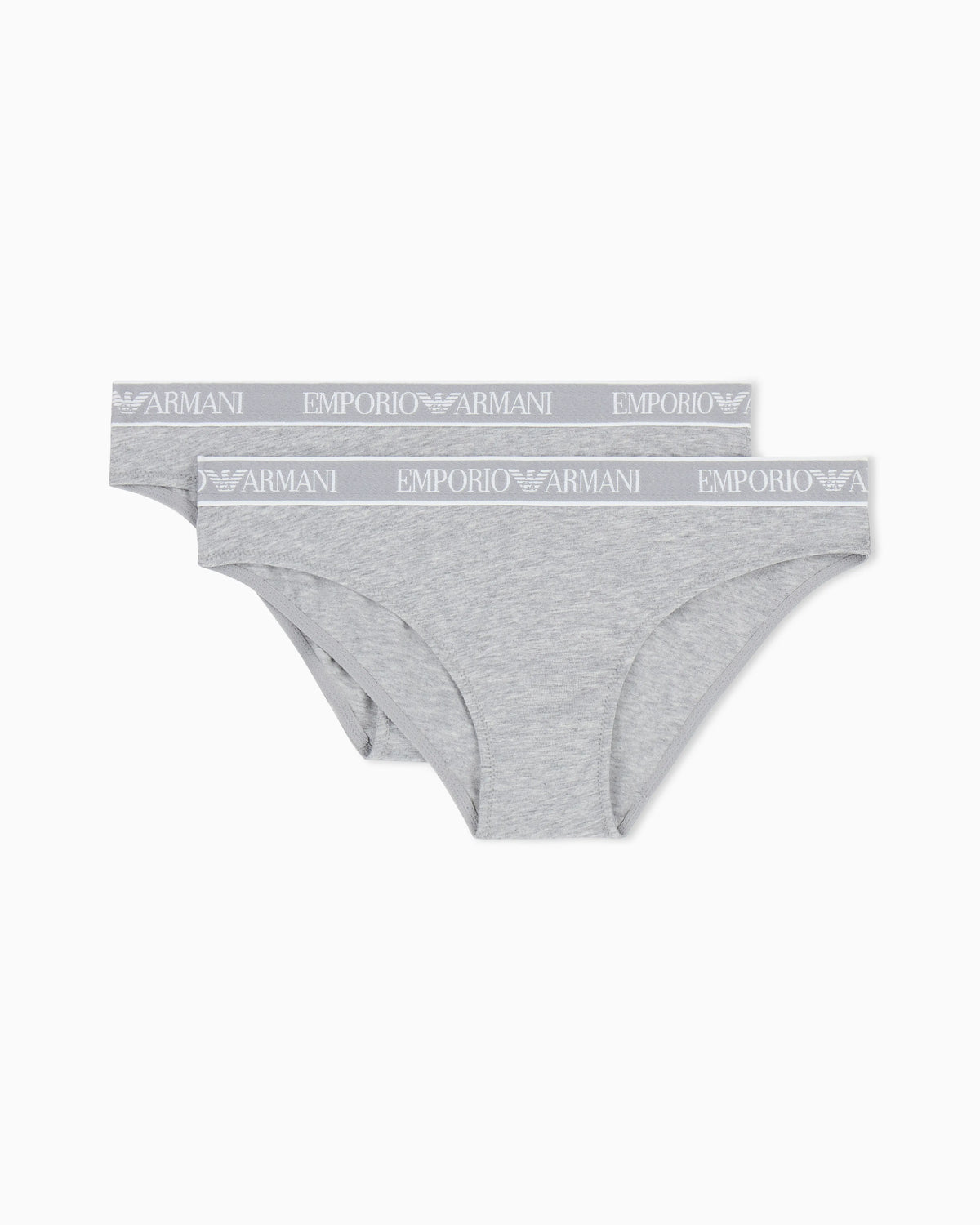Two-pack of Iconic organic jersey briefs with logo waistband