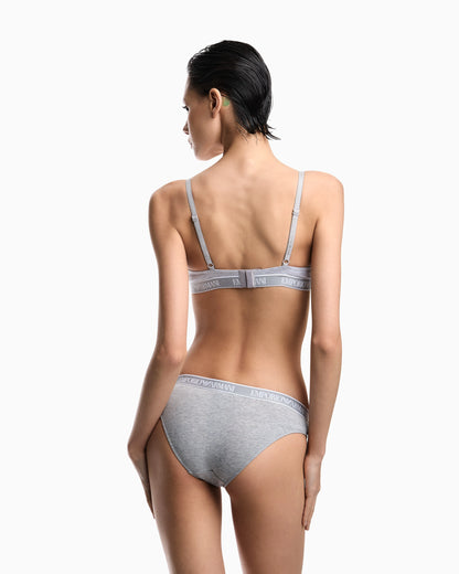 Two-pack of Iconic organic jersey briefs with logo waistband