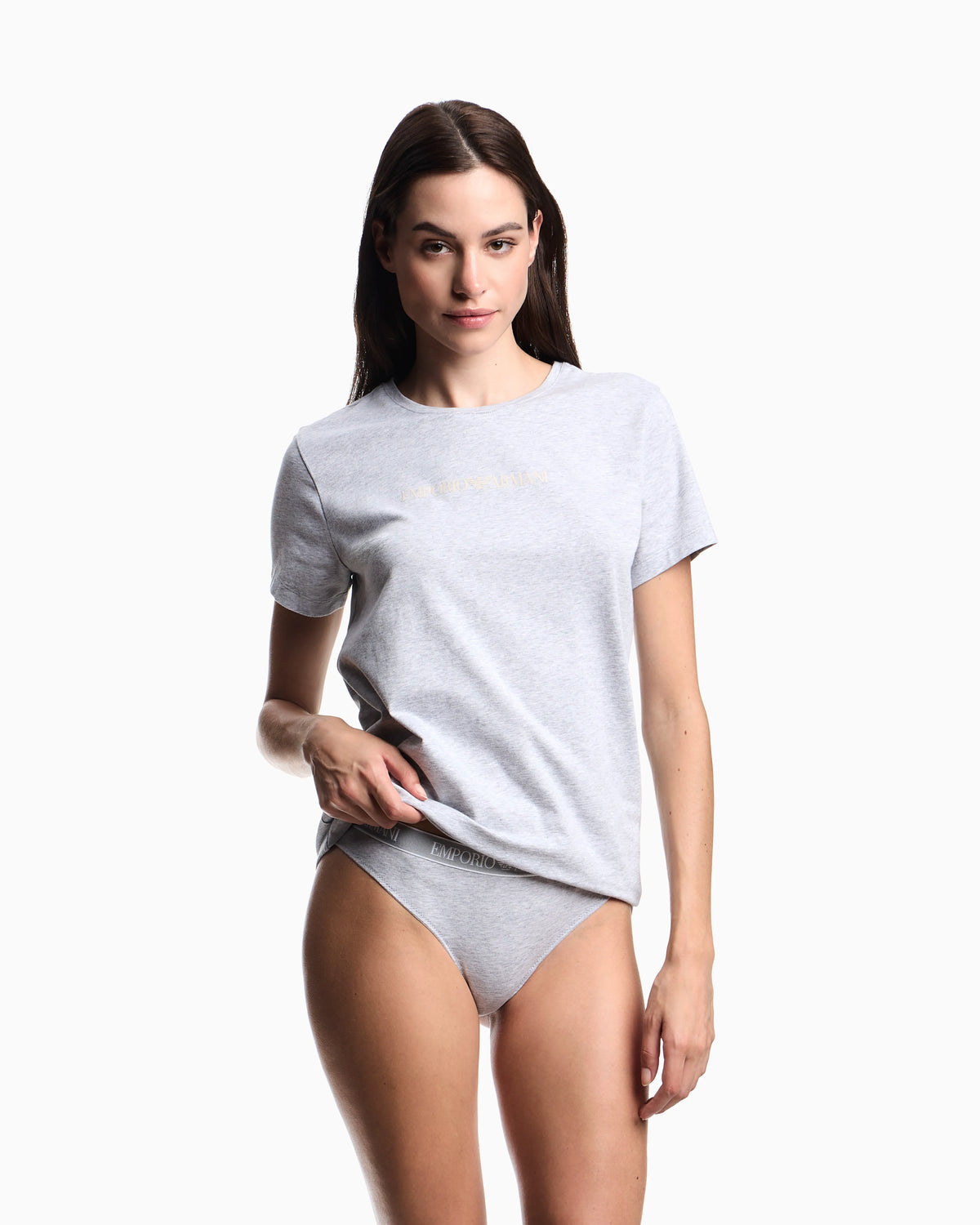 Two-pack of Iconic organic jersey Brazilian briefs with logo waistband