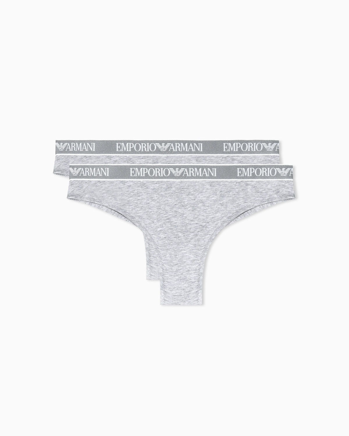 Two-pack of Iconic organic jersey Brazilian briefs with logo waistband