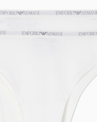 Two-pack of Essential studs jersey Brazilian briefs