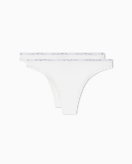 Two-pack of Essential studs jersey Brazilian briefs