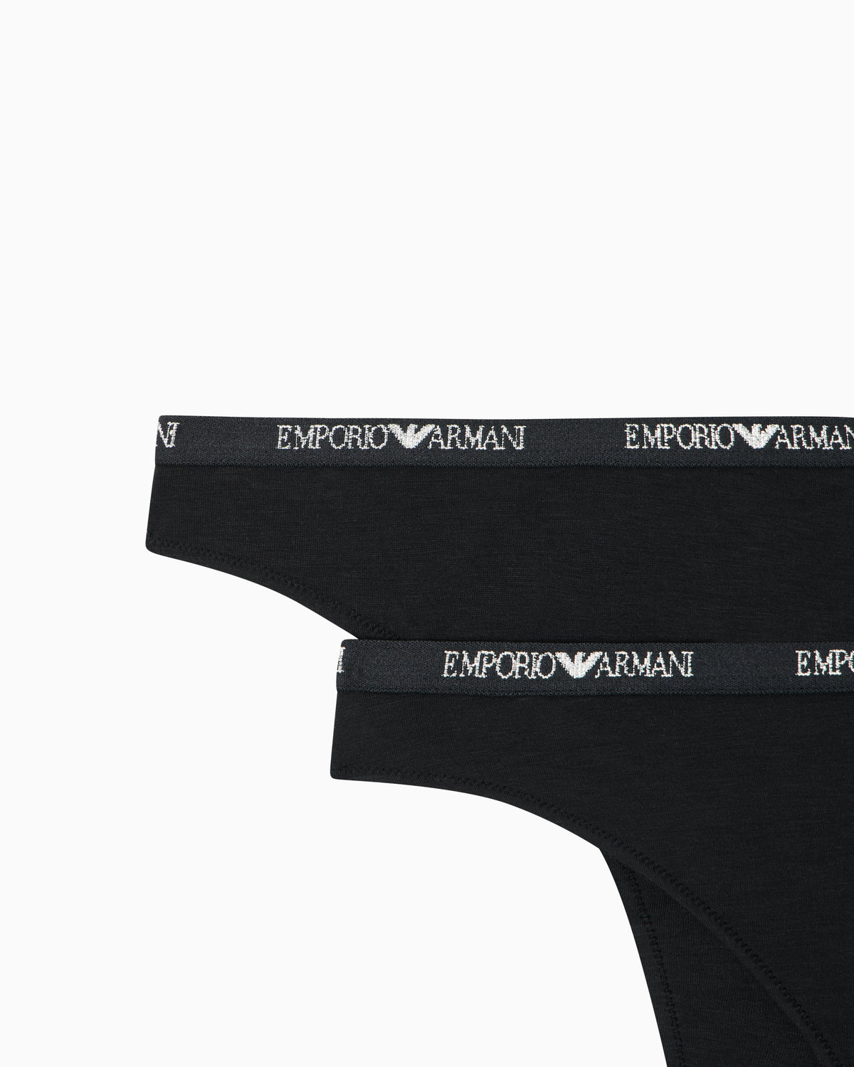 Two-pack of Essential studs jersey Brazilian briefs