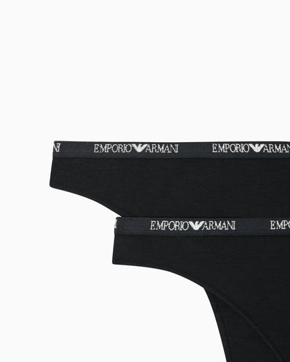 Two-pack of Essential studs jersey Brazilian briefs