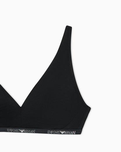 Essential jersey padded bralette with logo