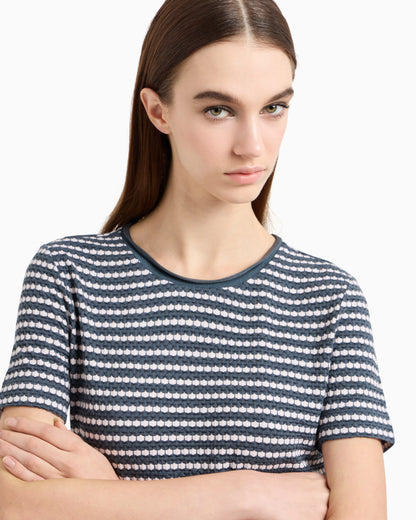 Jacquard jersey jumper