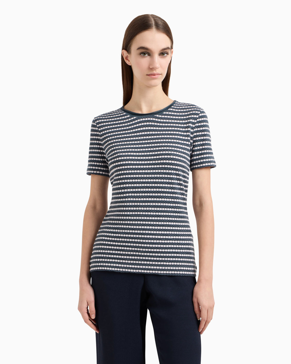 Jacquard jersey jumper