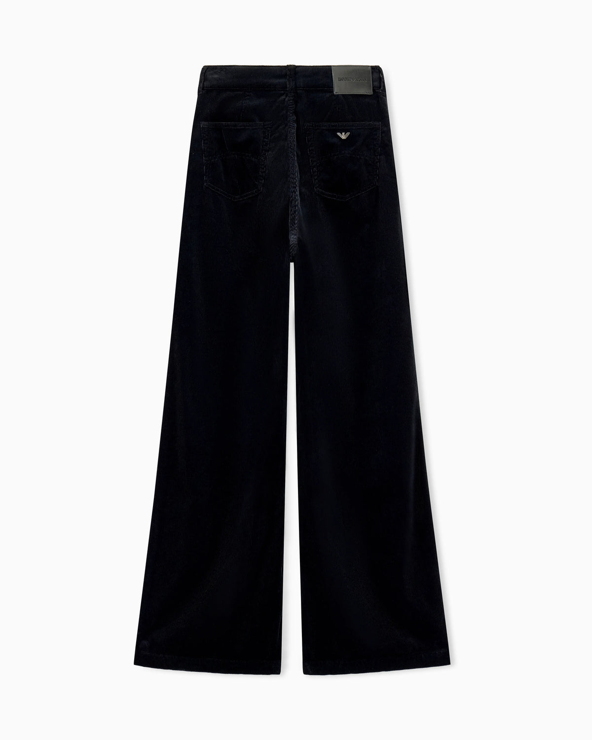 Wide-leg five-pocket trousers in garment-dyed corduroy