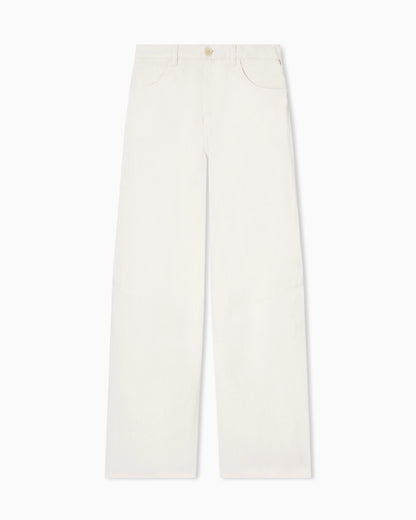 J3F garment-dyed linen and Lyocell trousers