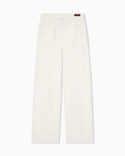 J3F garment-dyed linen and Lyocell trousers
