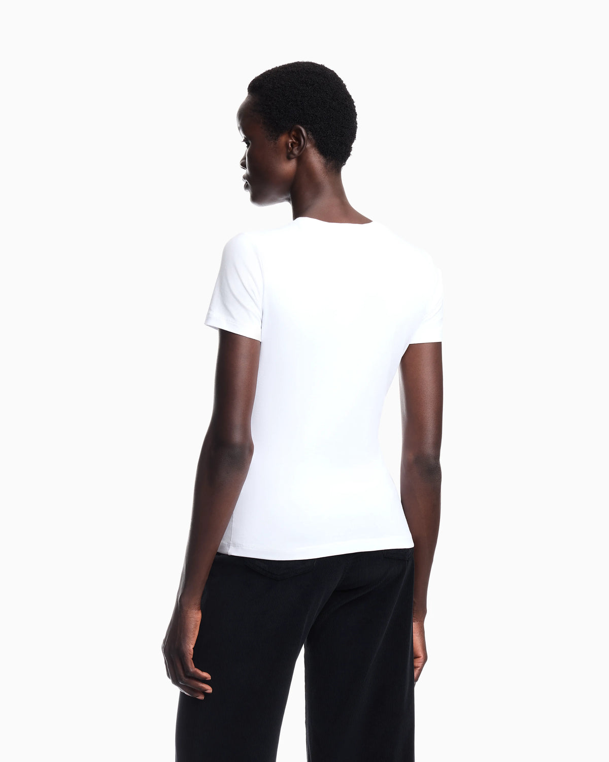 T-shirt regular fit in lightweight stretch cotton jersey