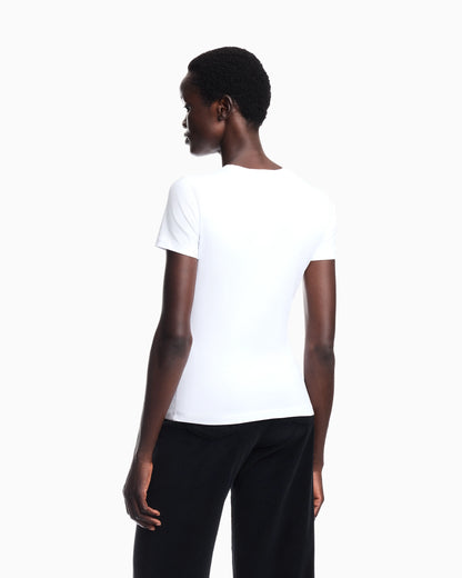 T-shirt regular fit in lightweight stretch cotton jersey