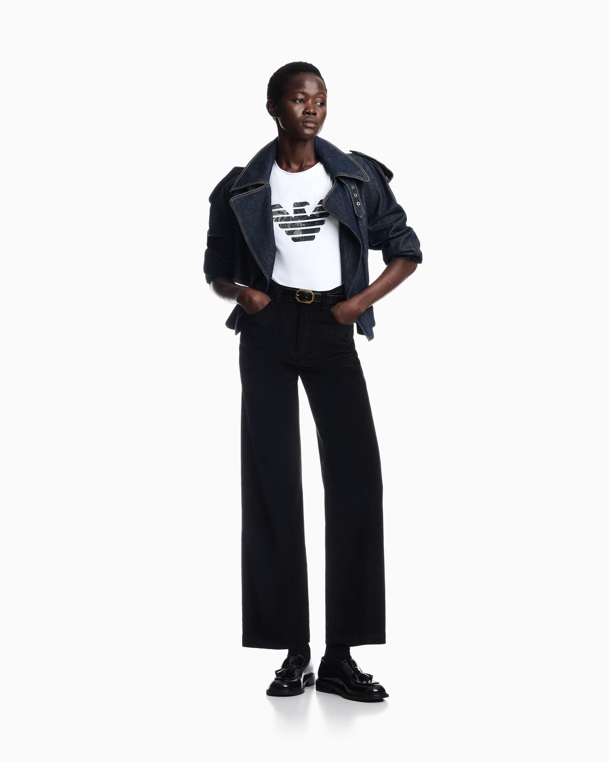 T-shirt regular fit in lightweight stretch cotton jersey