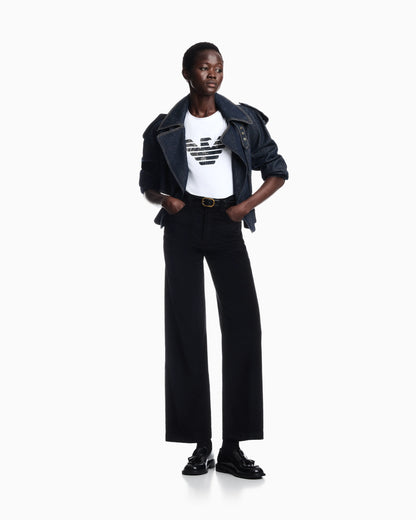 T-shirt regular fit in lightweight stretch cotton jersey