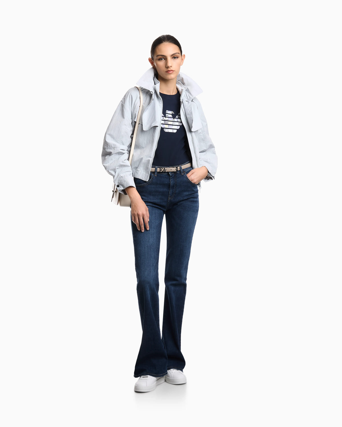 T-shirt regular fit in lightweight stretch cotton jersey