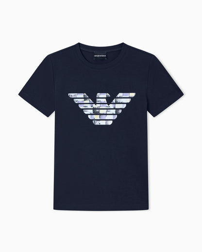 T-shirt regular fit in lightweight stretch cotton jersey