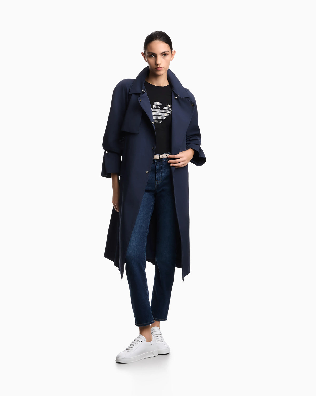 T-shirt regular fit in lightweight stretch cotton jersey