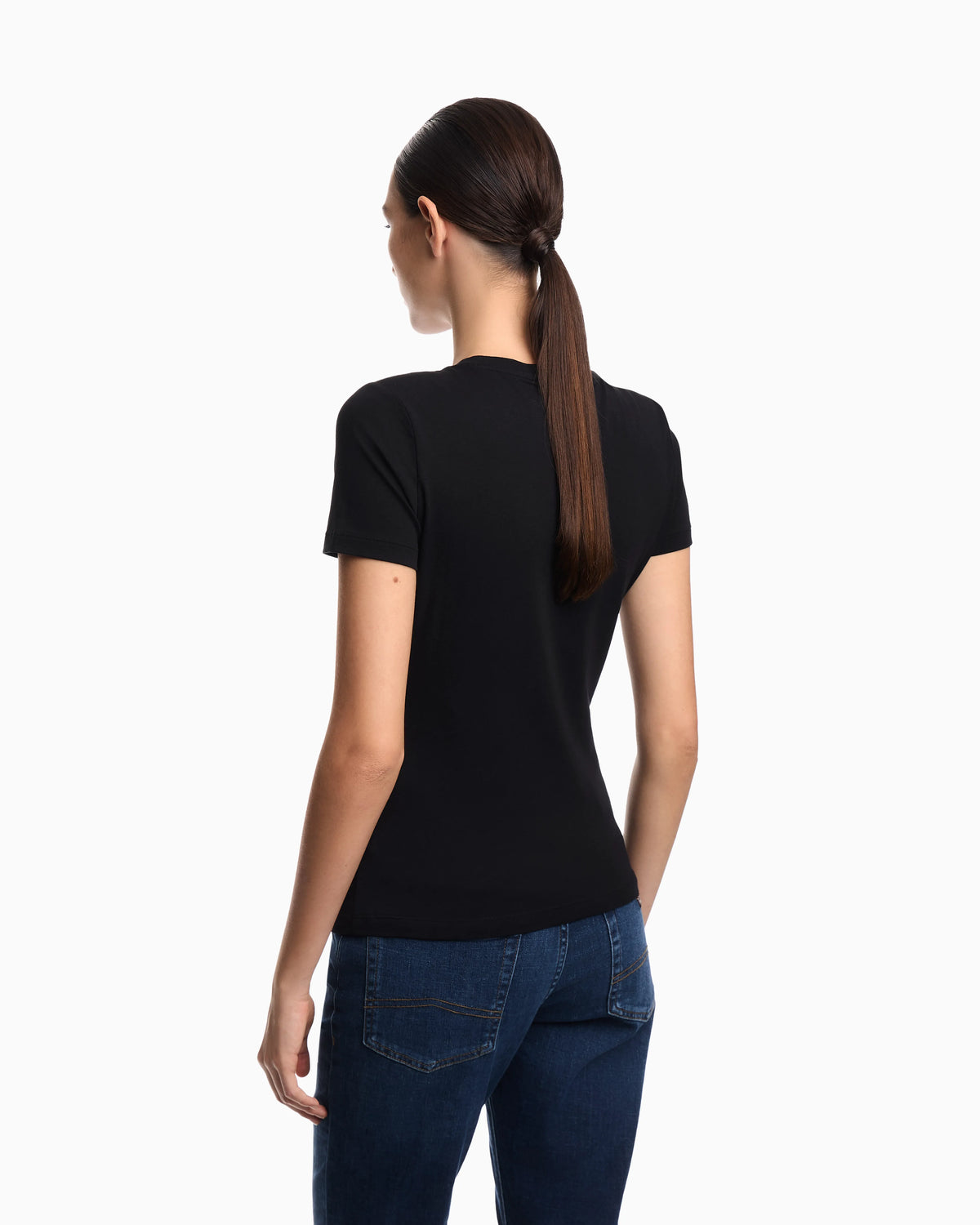 T-shirt regular fit in lightweight stretch cotton jersey