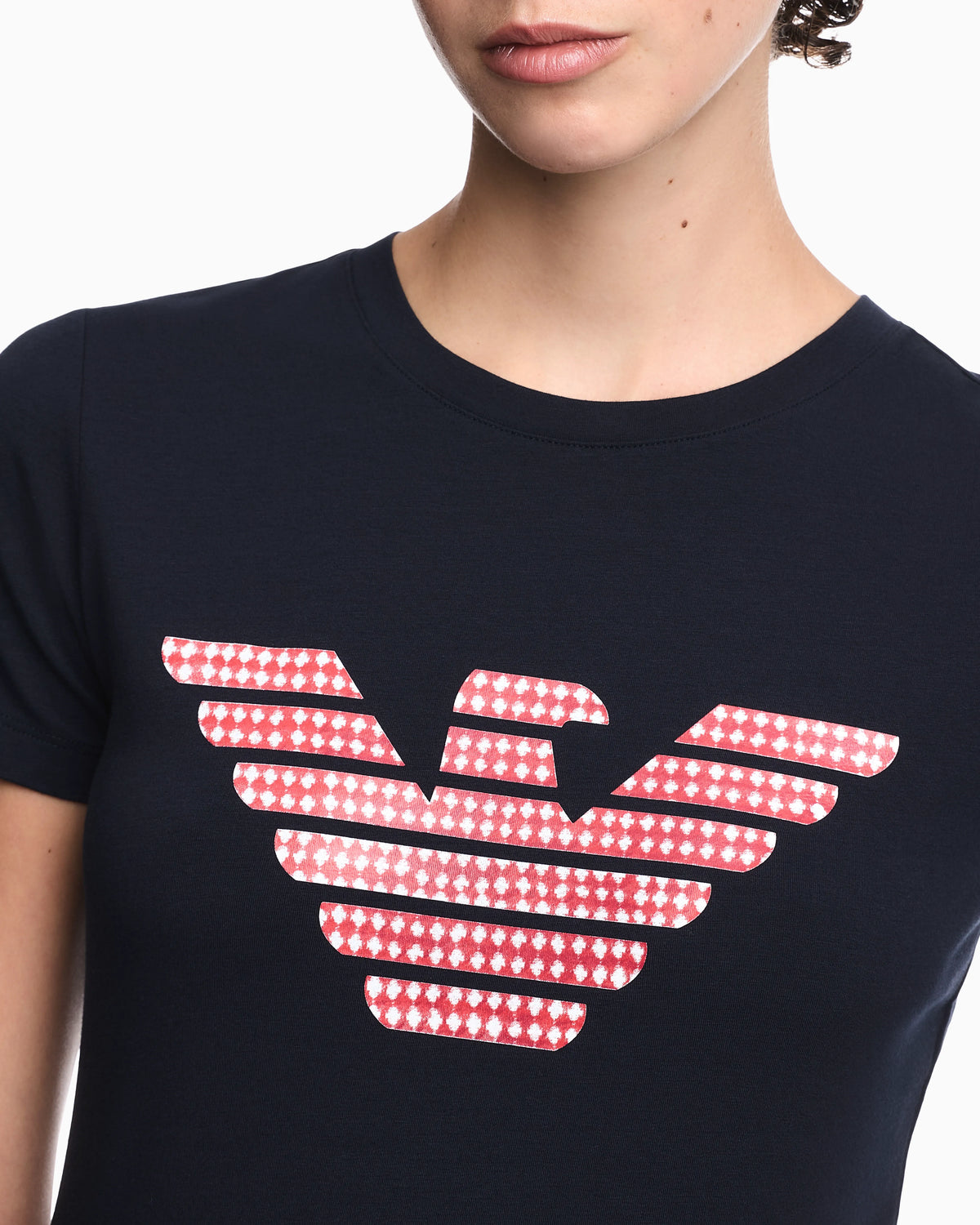 T-shirt regular fit in lightweight stretch cotton jersey