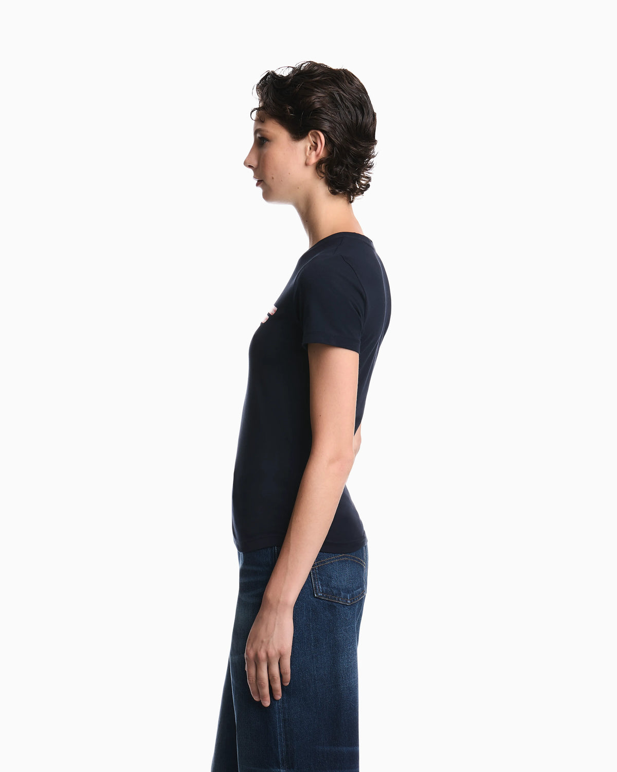 T-shirt regular fit in lightweight stretch cotton jersey