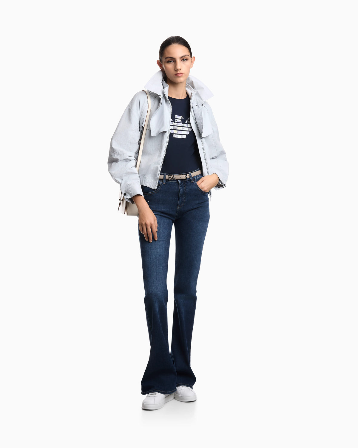 J47 slim-fit, worn-look, stretch-denim jeans