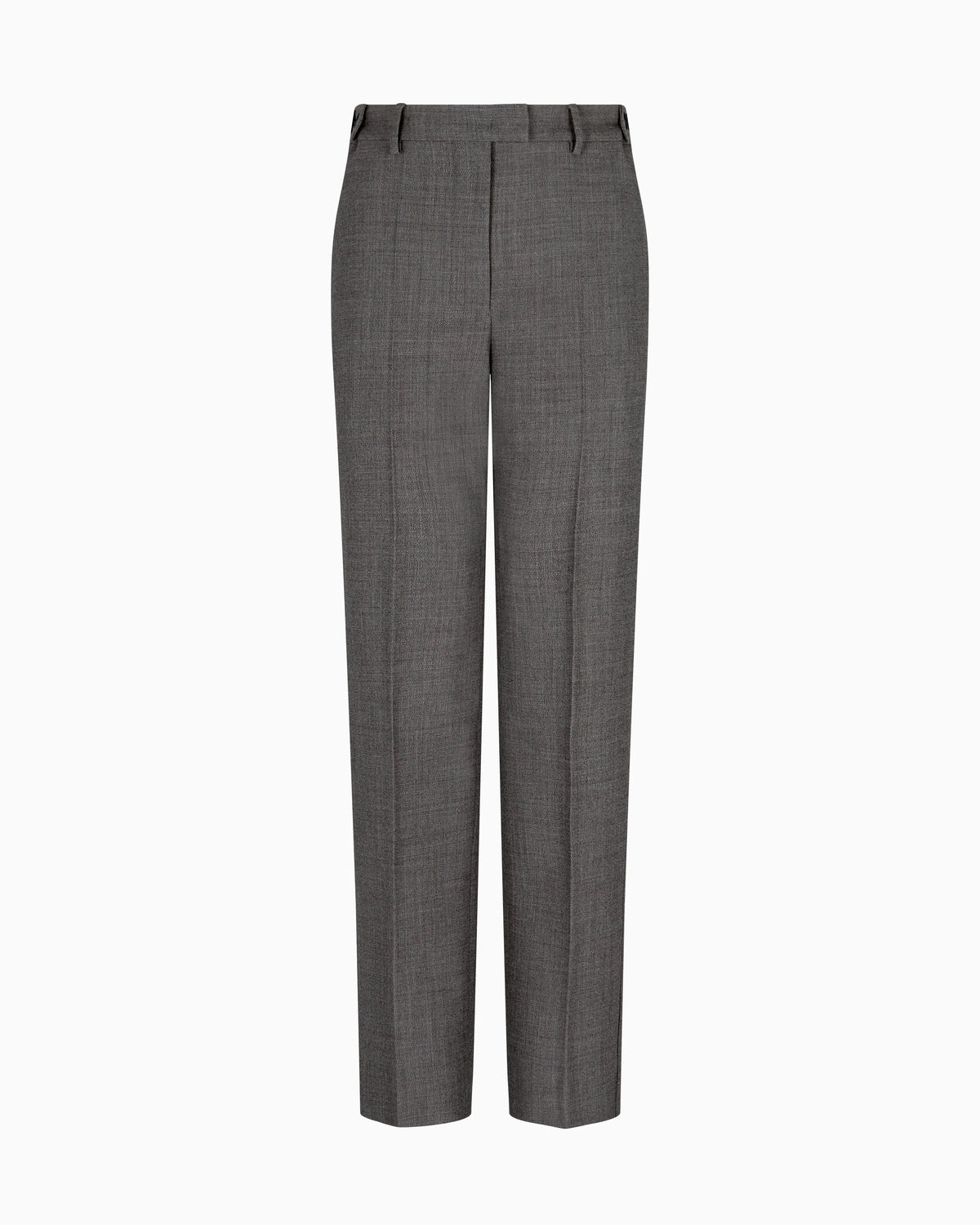 Mouliné crêpe wool trousers
