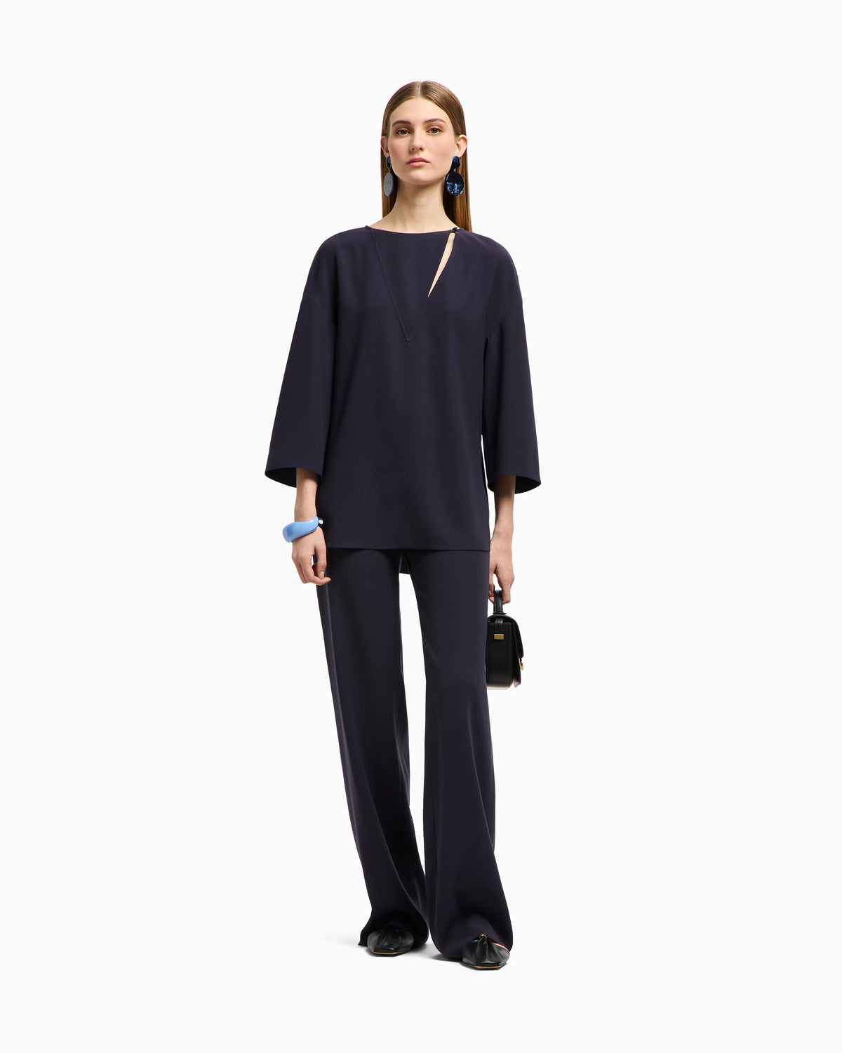 Techno cady palazzo trousers