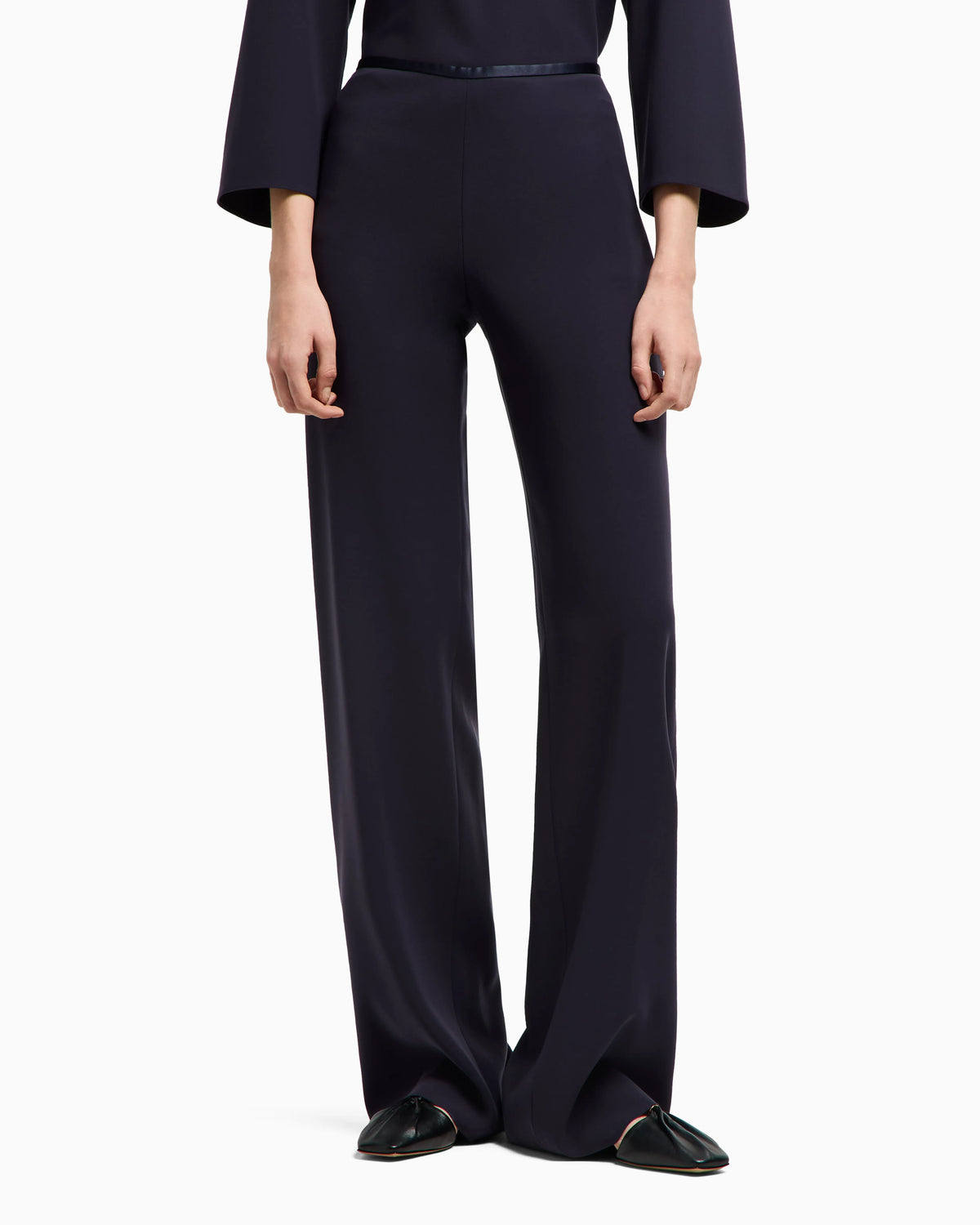 Techno cady palazzo trousers