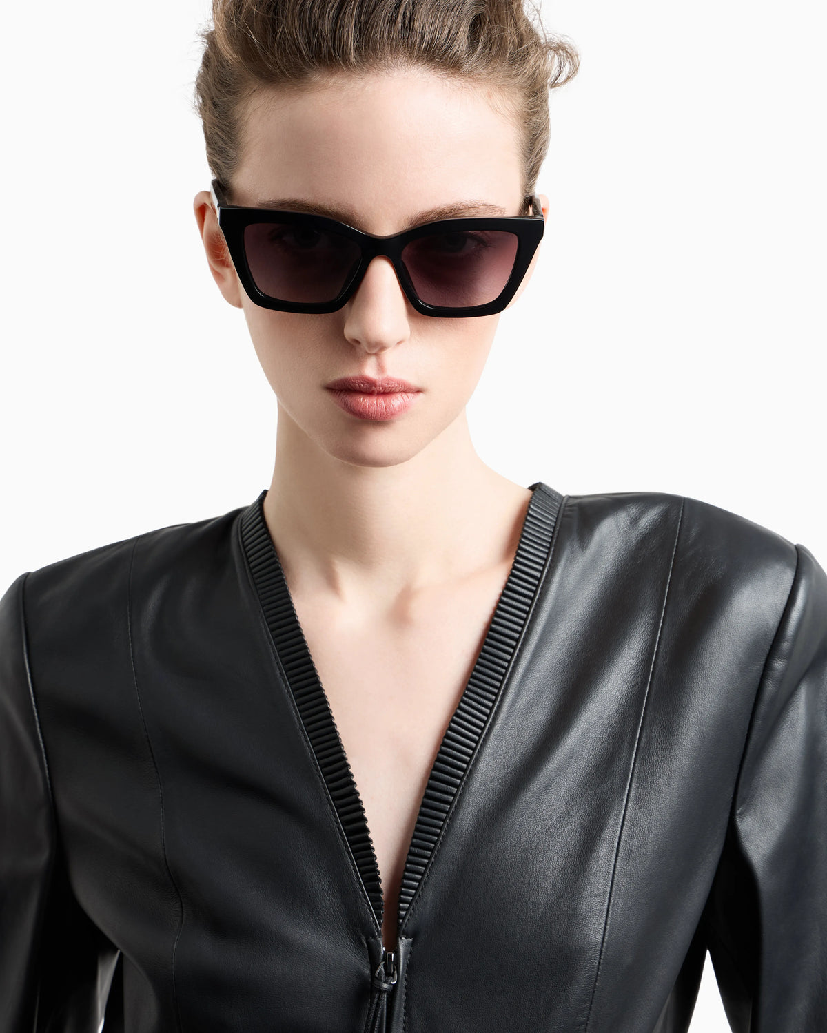Glove-quality, lambskin nappa leather slim-fit jacket