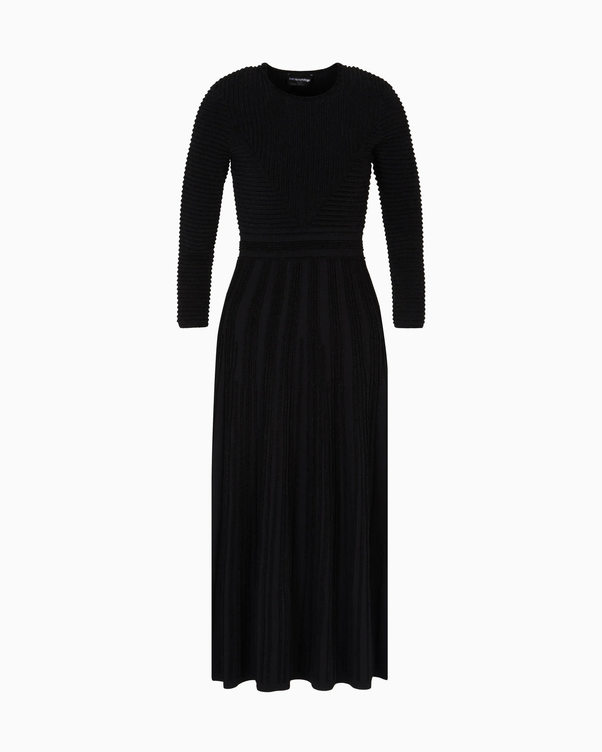 Long dress in ottoman chenille