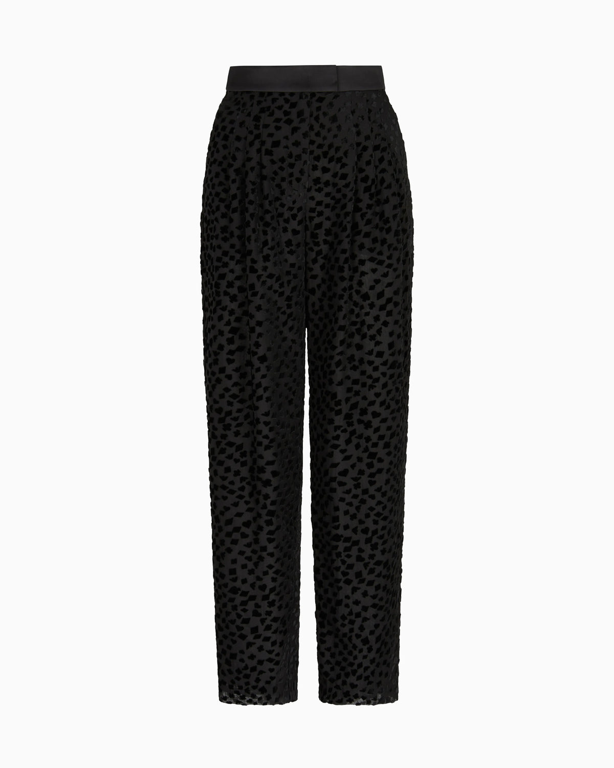 ASV Jeu de Cartes devoré tulle trousers with pleats